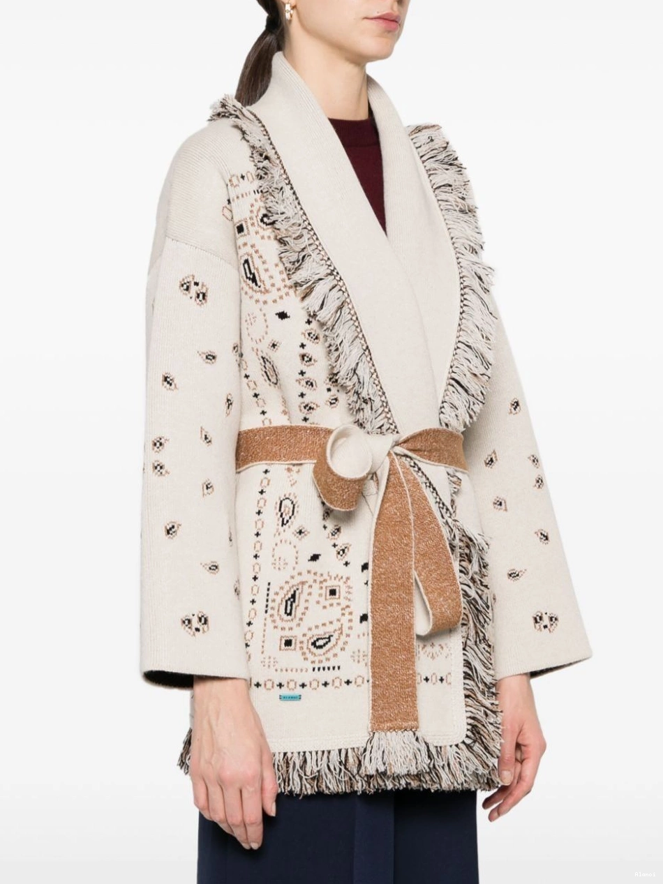 Affordable frayed paisley-jacquard Women cardigan Alanui 0725